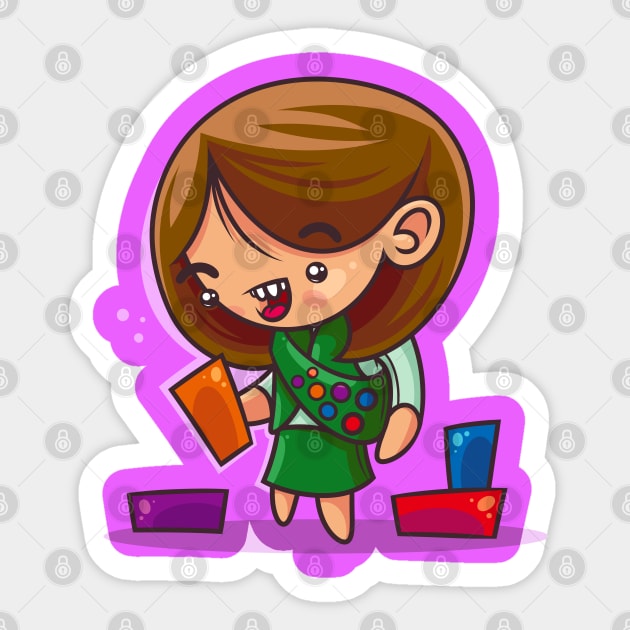 Girl Scout Goodness Sticker by ArtisticDyslexia